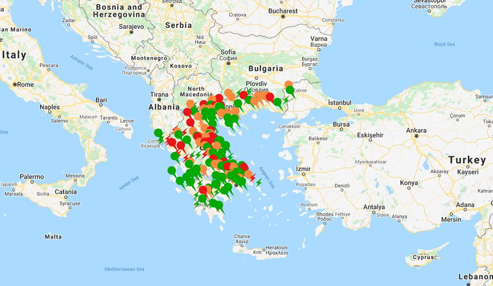 Χάρτης κορεσμού φωτοβολταϊκών